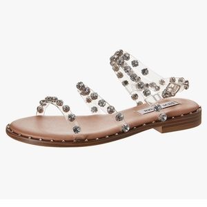 IGUC Steve Madden Clear Rhinestone Sandal